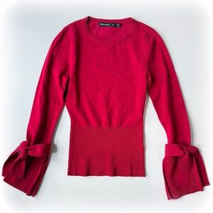Karen Millen Fitted Red Sweater